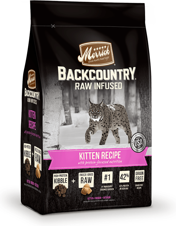 Merrick Backcountry - Raw Infused - Kitten Recipe